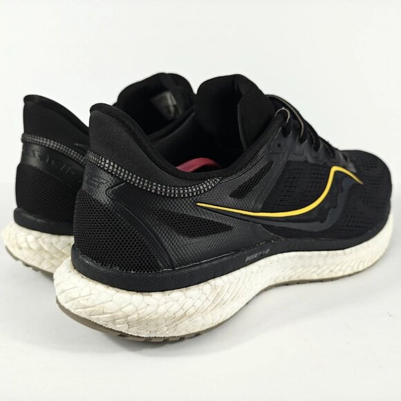 Saucony Hurricane 23 Men’s 12.5 Black Gold S20615-45 Running Shoes Sneakers - Picture 7 of 16